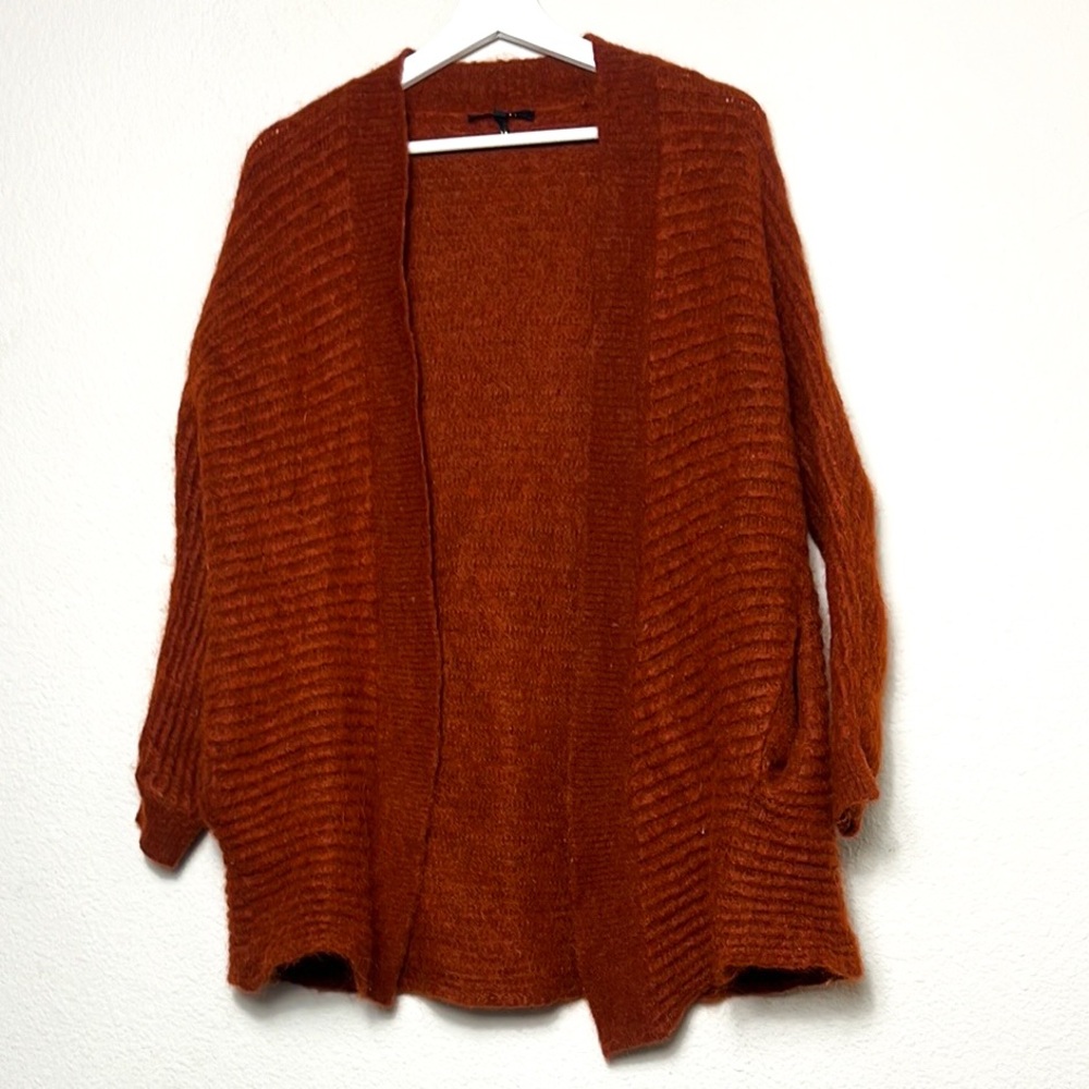Maje Rust Cardigan Sweater